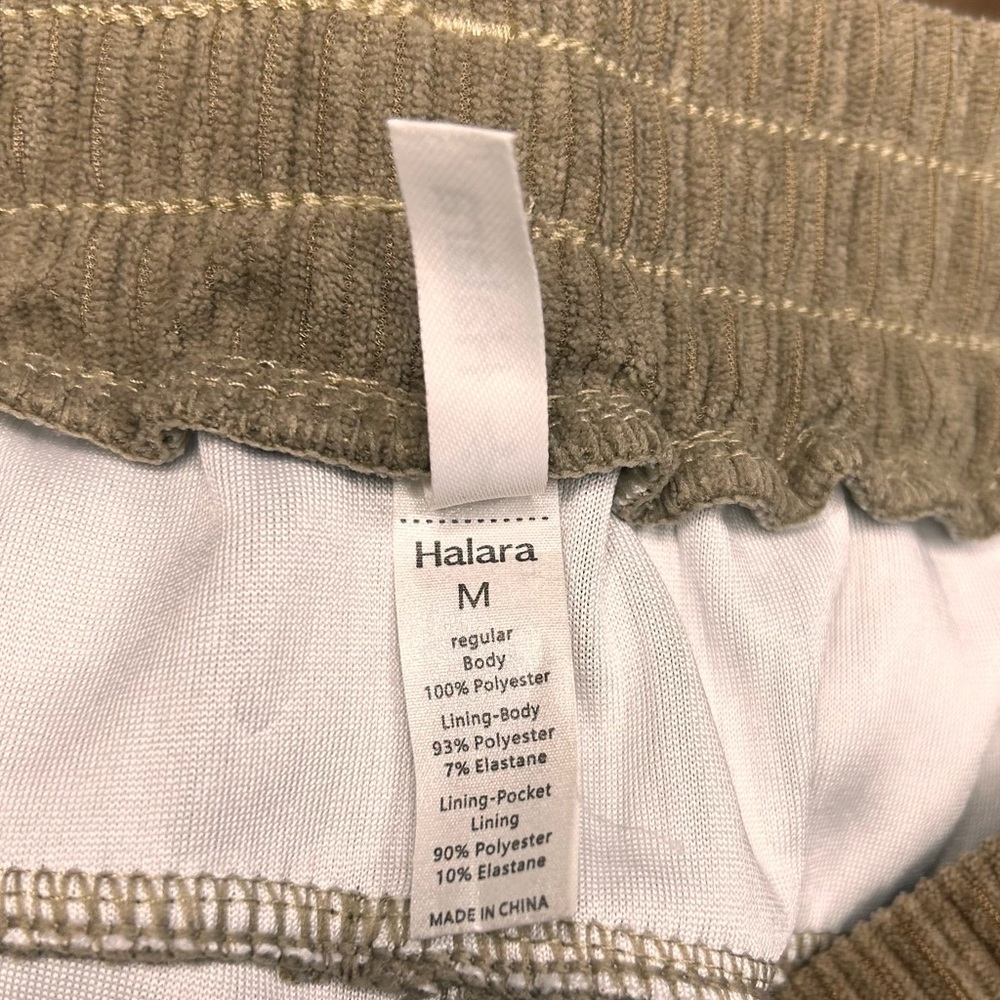 Halara High Waisted Straight Leg Pants M Mop Corduroy Stretch Comfy Relaxed - Picture 6 of 9